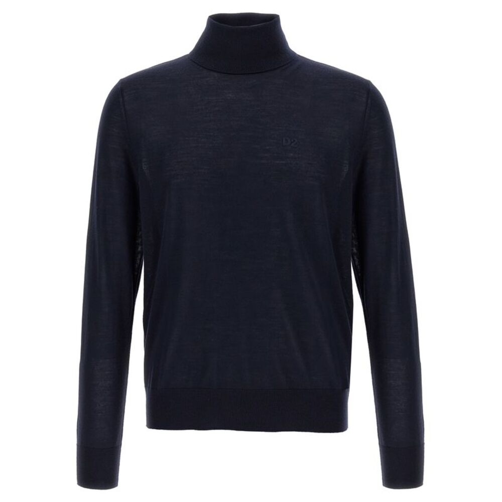 Dsquared² Blue Virgin Wool Men's Cardigan